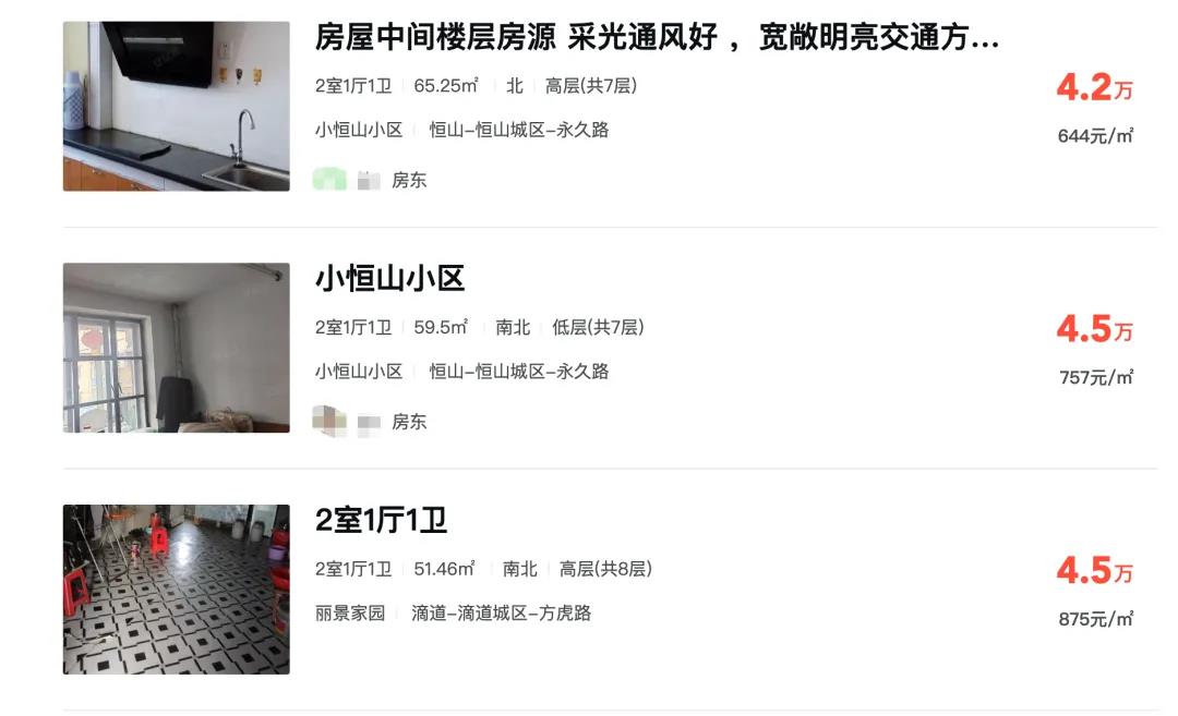 东北小城房价153元/平方米？当地中介称“只是少数现象”，多平台显示确有每平方米数百元单价房源